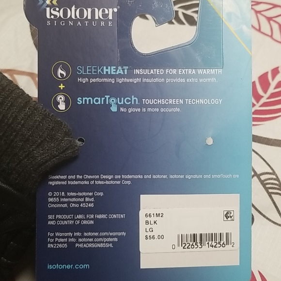 Isotoner Signature Faux-Leather Knit-Cuff Gloves - Picture 5 of 5